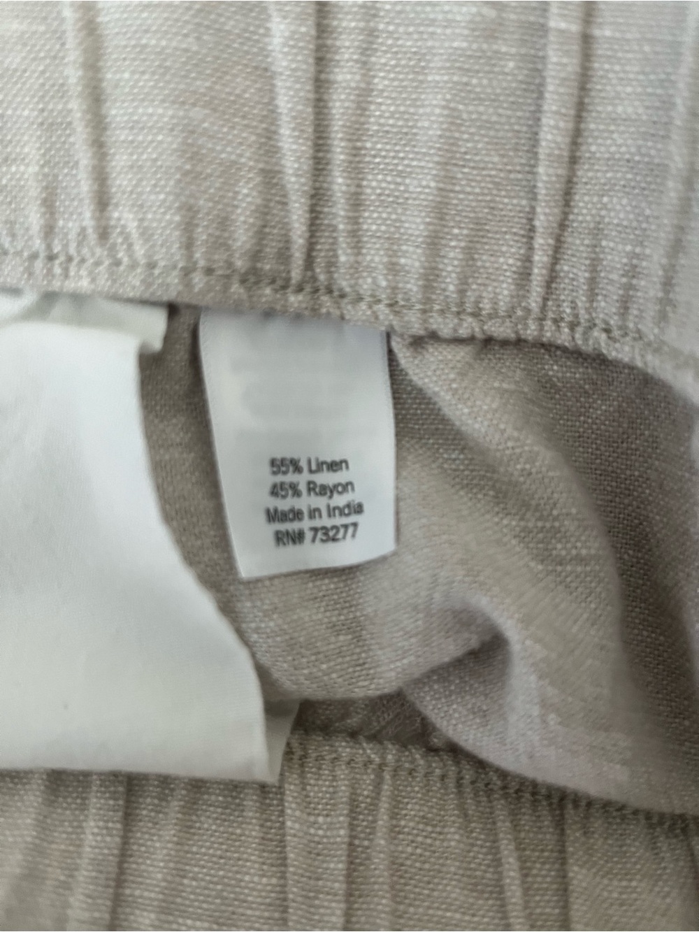 Neutral Oatmeal Linen Shorts - Coastal Clean Girl - Picture 4 of 4